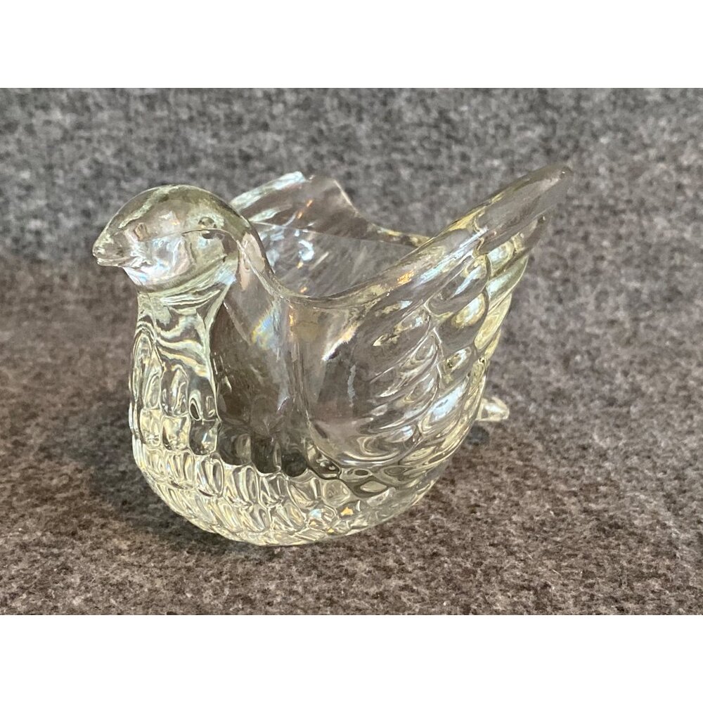 VTG Avon Candle Votive Holders Crystal Glass Squirrel Dove Lot of 2 - Picture 12 of 16